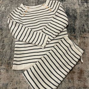 H&M knitted striped set - unisex